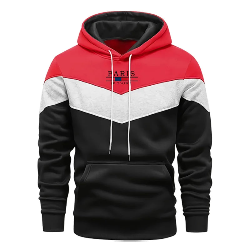 Mens Paris Fashion Hoodie Winter Casual Daily Wear Pullover