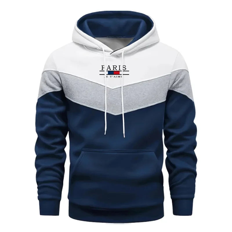 Mens Paris Fashion Hoodie Winter Casual Daily Wear Pullover
