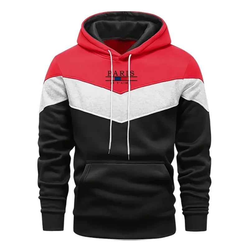 Mens Paris Fashion Hoodie Winter Casual Daily Wear Pullover