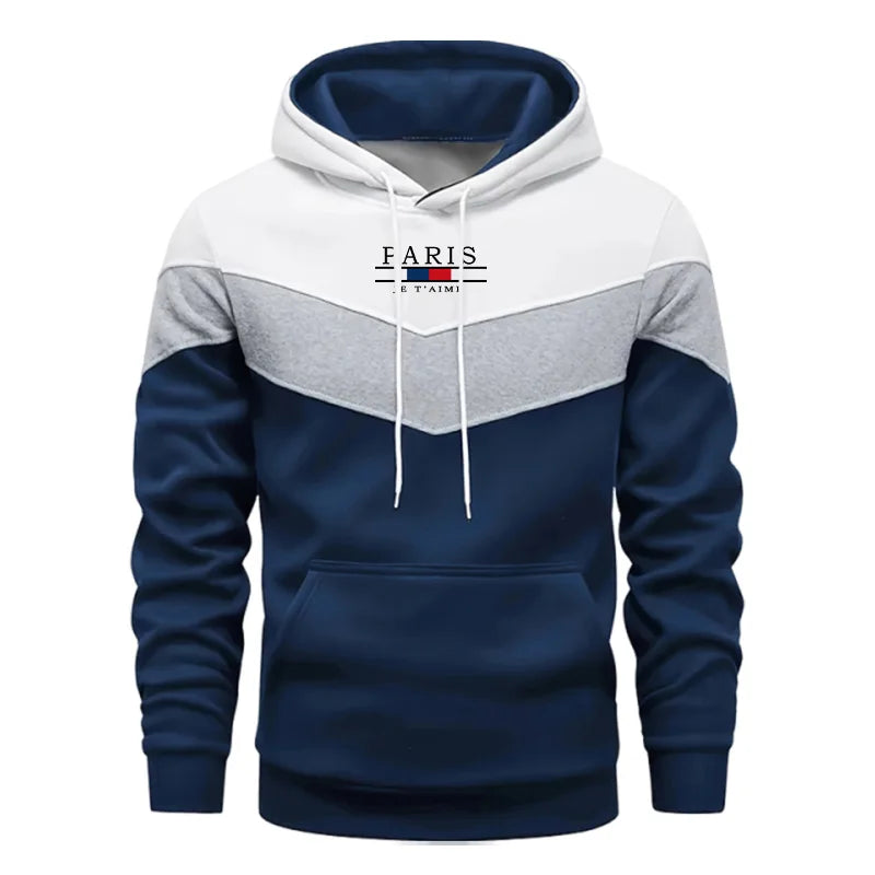 Mens Paris Fashion Hoodie Winter Casual Daily Wear Pullover