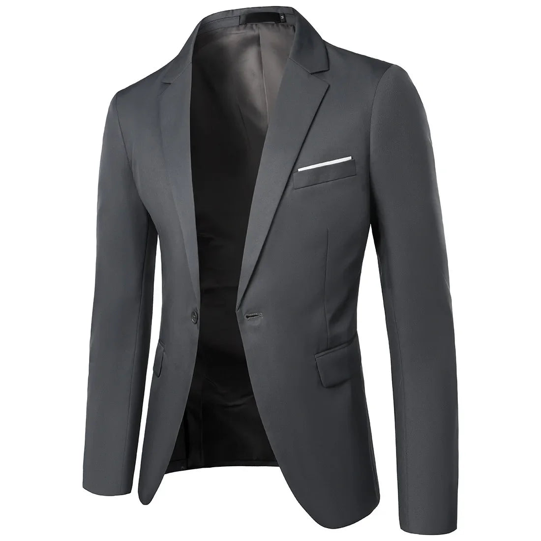 Mens Casual Slim-fit Suit for Weddings Evening Dress and Work