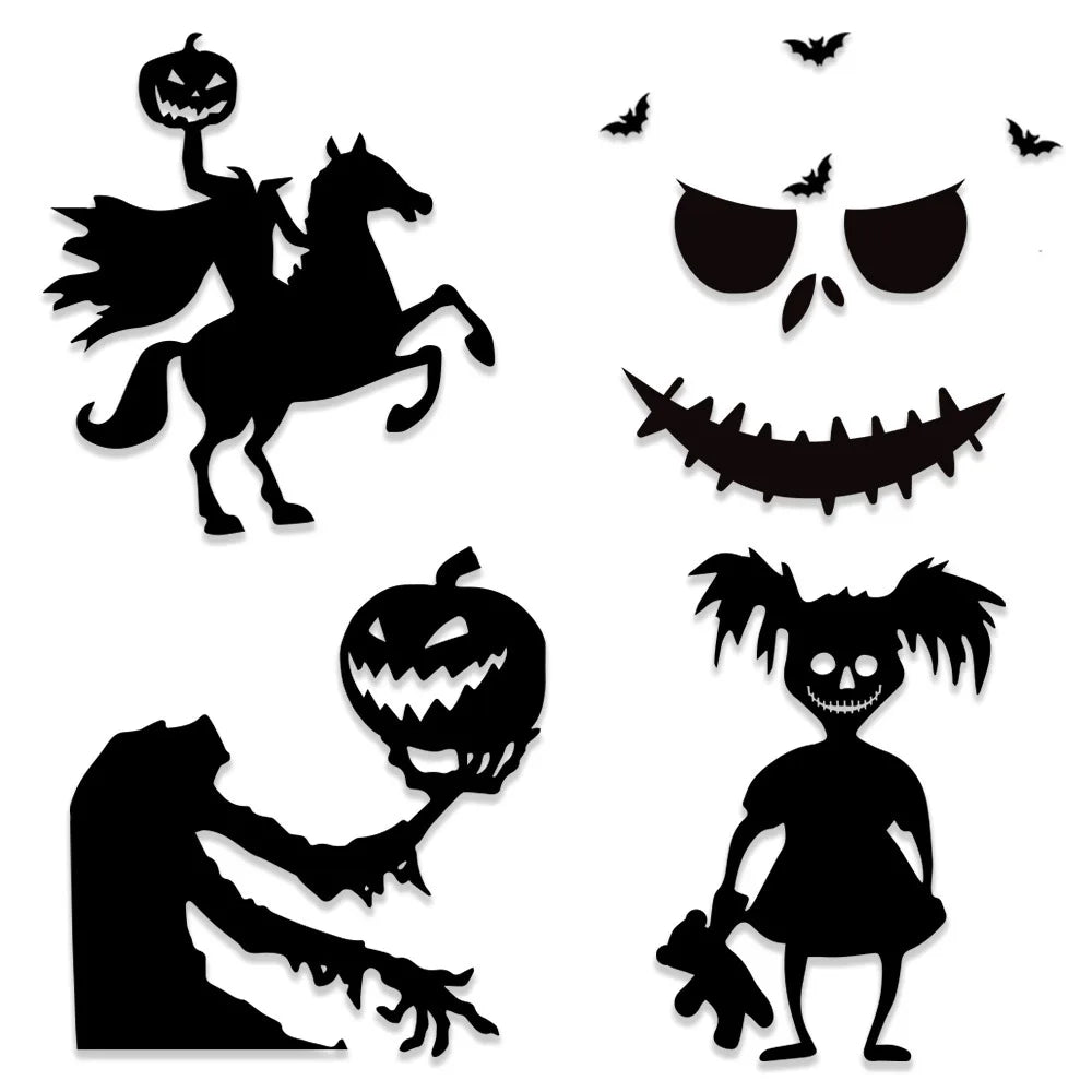 Halloween Skeleton Stickers Decor for Room, Door and window