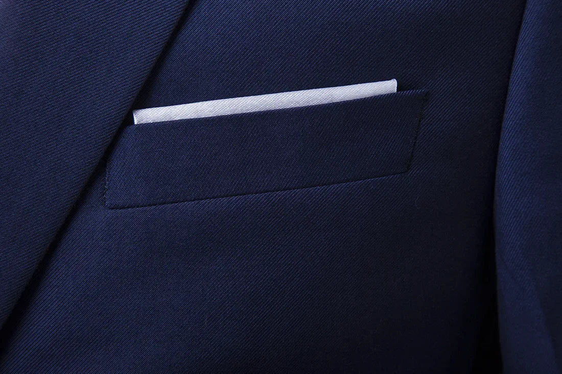 Mens Casual Slim-fit Suit for Weddings Evening Dress and Work