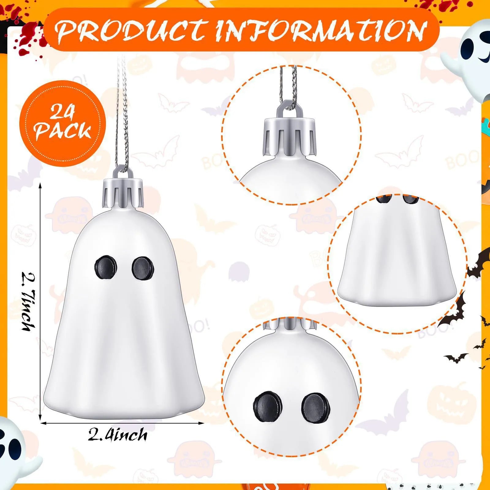 Halloween Hanging Ghost Ornaments