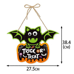 Halloween Party Decors Pumpkin Ghost Bat Door Hanging Pendents