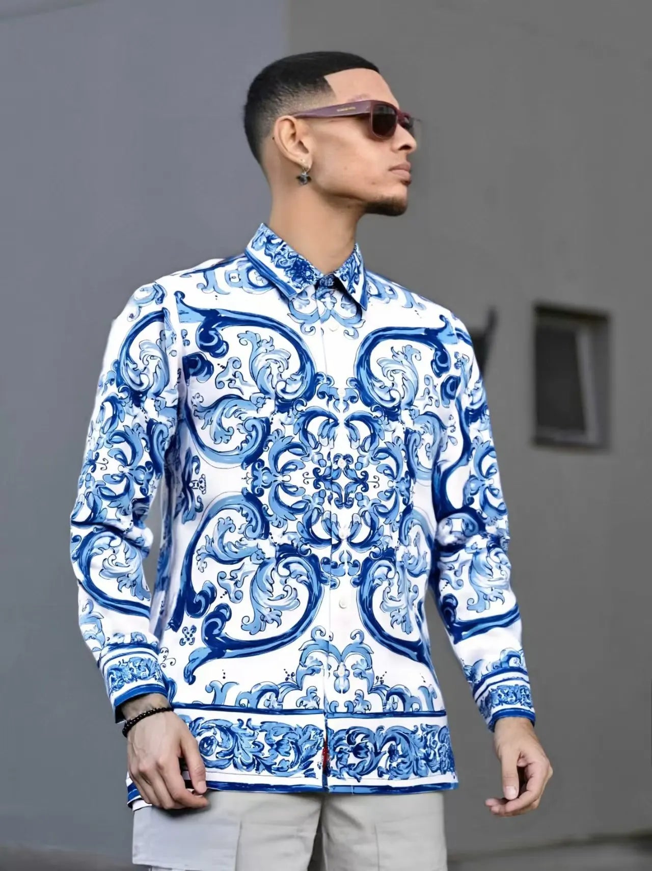 Men's Shirt Popular European Design Party Style