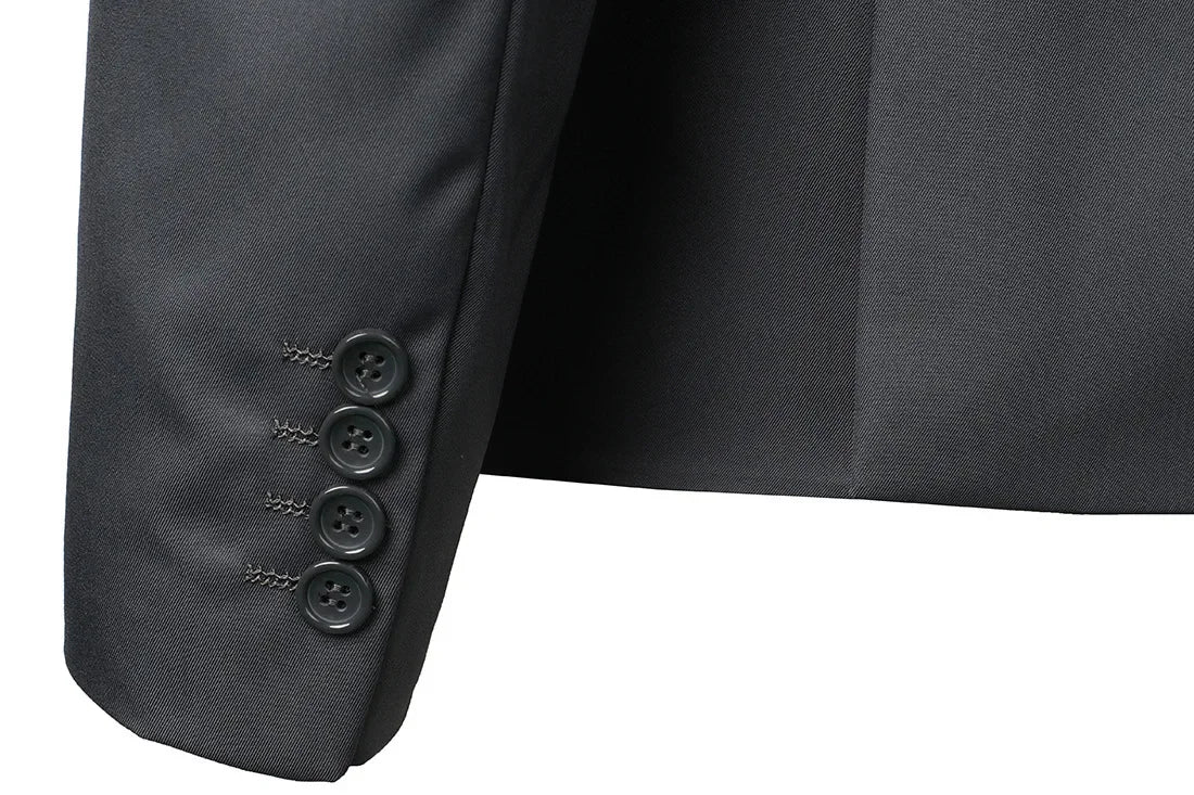 Mens Casual Slim-fit Suit for Weddings Evening Dress and Work