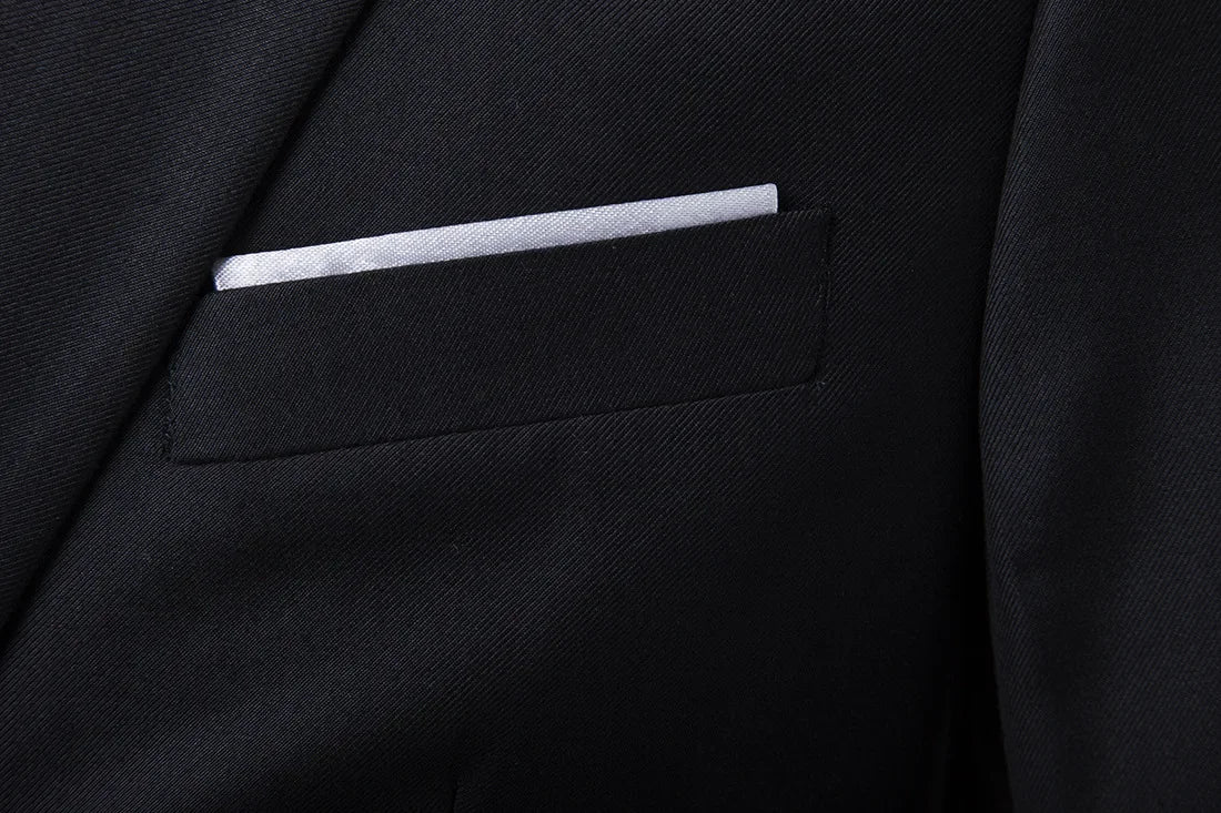 Mens Casual Slim-fit Suit for Weddings Evening Dress and Work