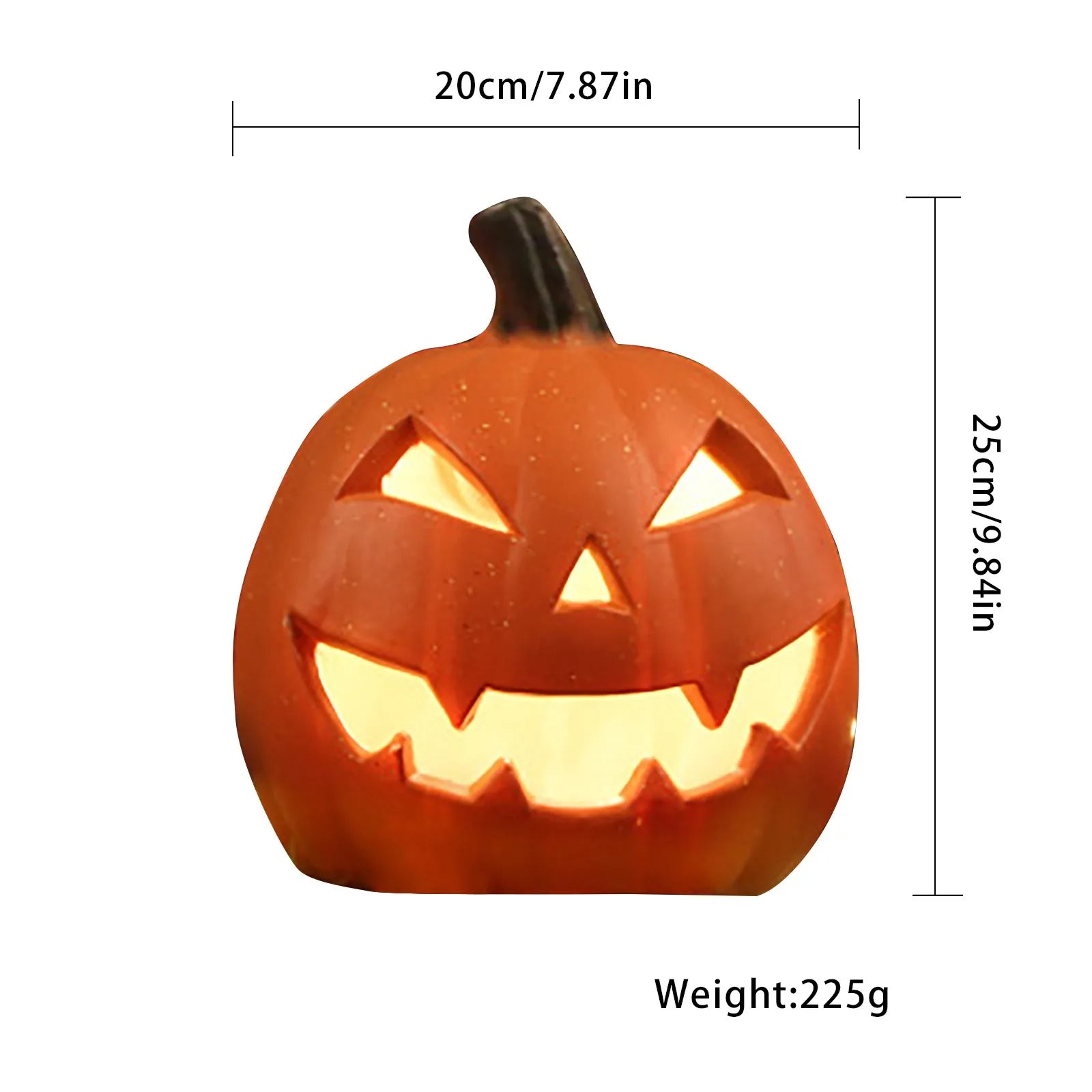 Halloween Led Vintage Style Hollow Pumpkin