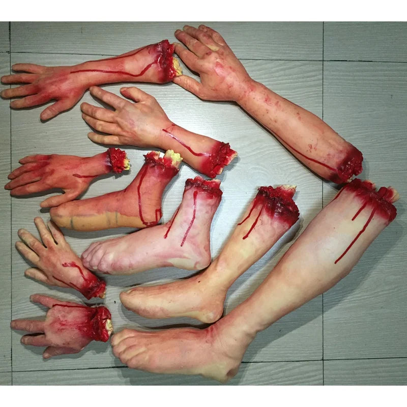 Halloween Fake Blooded Hand and Limbs