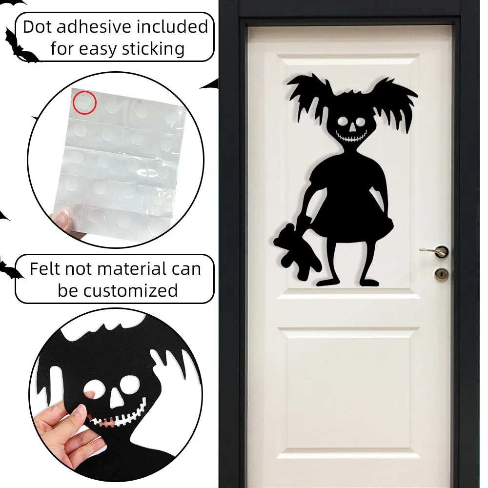 Halloween Skeleton Stickers Decor for Room, Door and window
