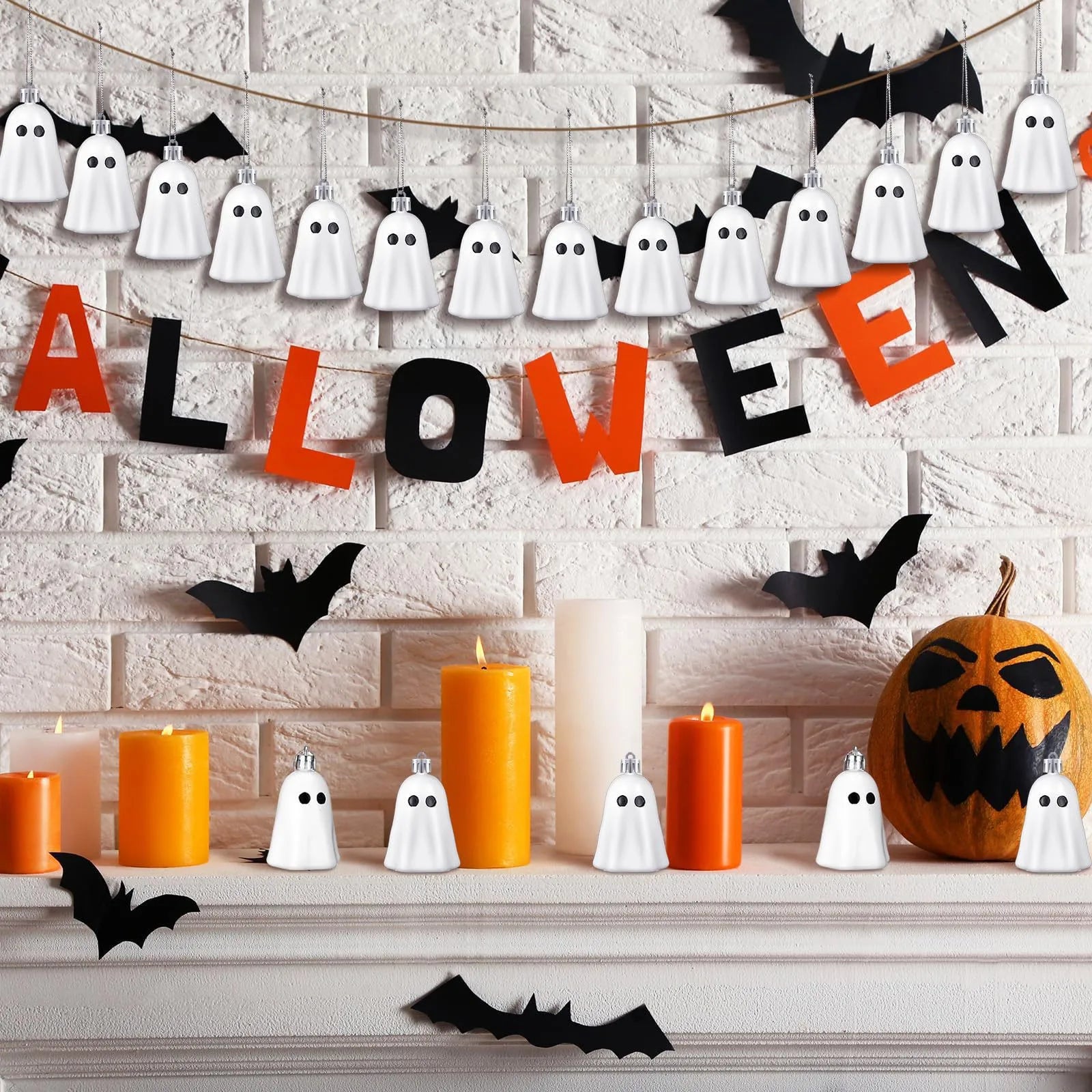 Halloween Hanging Ghost Ornaments