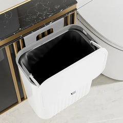 Kitchen Wastebasket Cabinet Hanging Trash Can With Lid
