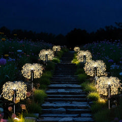 Firework Pathway Decor Outdoor Solar Lights