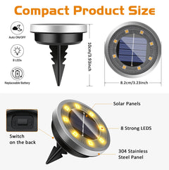 Outdoor Solar Lights for Patio Pathway