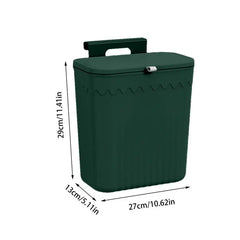 Kitchen Wastebasket Cabinet Hanging Trash Can With Lid