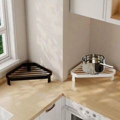 Kitchen Triangular Iron Rack  Heat-Resistant Corner Countertop