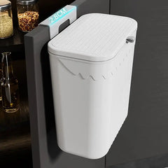 Kitchen Wastebasket Cabinet Hanging Trash Can With Lid