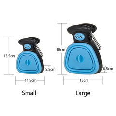 Dog Pet Travel Foldable Pooper Scooper With 1 Roll Decomposable bags
