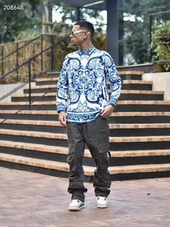 Men's Shirt Popular European Design Party Style