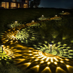 Outdoor Solar Lights with Vibrant Pattern