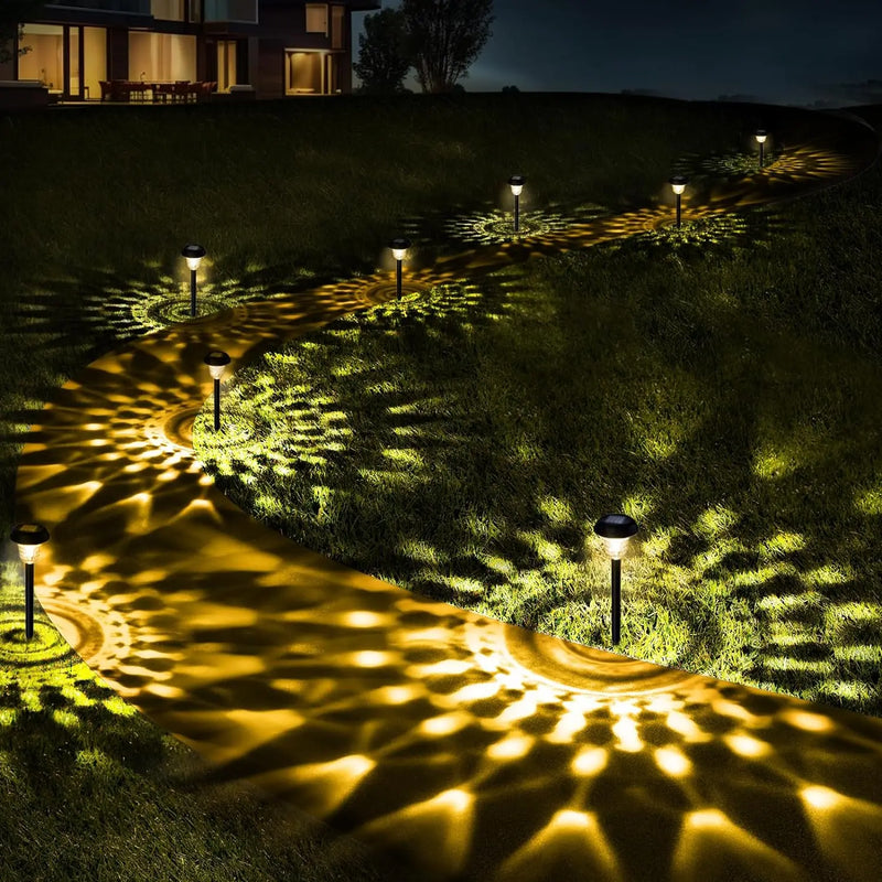 Outdoor Solar Lights with Vibrant Pattern