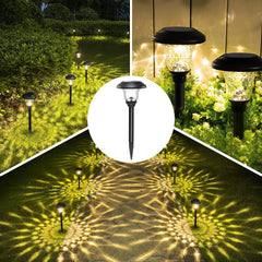 Outdoor Solar Lights with Vibrant Pattern