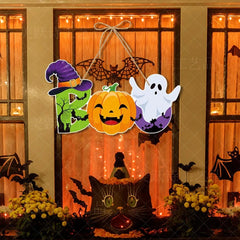 Halloween Party Decors Pumpkin Ghost Bat Door Hanging Pendents