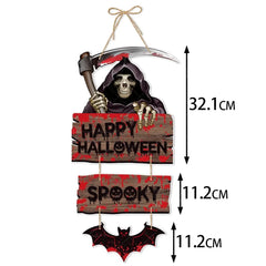 Halloween Party Decors Pumpkin Ghost Bat Door Hanging Pendents