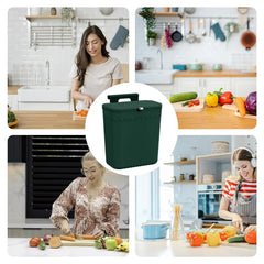 Kitchen Wastebasket Cabinet Hanging Trash Can With Lid