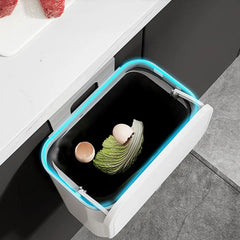 Kitchen Wastebasket Cabinet Hanging Trash Can With Lid