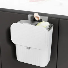 Kitchen Wastebasket Cabinet Hanging Trash Can With Lid