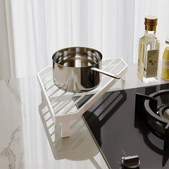 Kitchen Triangular Iron Rack  Heat-Resistant Corner Countertop