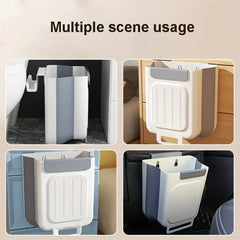 Kitchen Foldable Trash Can, Household Cabinet Hanging bin.