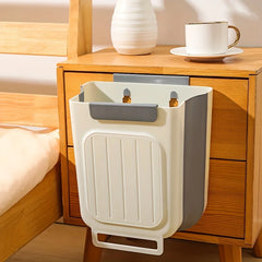 Kitchen Foldable Trash Can, Household Cabinet Hanging bin.