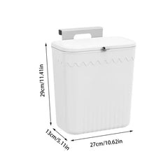 Kitchen Wastebasket Cabinet Hanging Trash Can With Lid