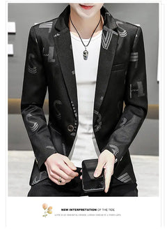 The new autumn fashion suit for men is a stylish, versatile, and trendy casual suit with a slimming style