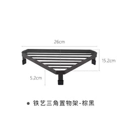Kitchen Triangular Iron Rack  Heat-Resistant Corner Countertop