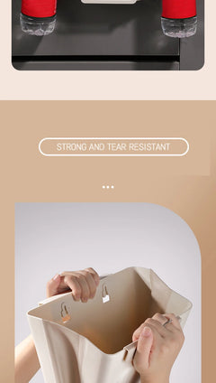 Kitchen Foldable Trash Can, Household Cabinet Hanging bin.