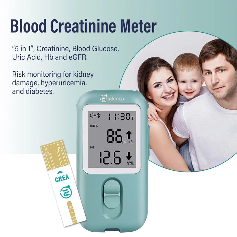 Multifunctional Blood Creatinine HB eGFR Meter 25 test strips