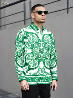 Men's Shirt Popular European Design Party Style