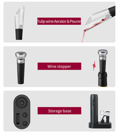 Electric Wine Bottle Opener with Charging Base