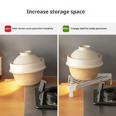 Kitchen Triangular Iron Rack  Heat-Resistant Corner Countertop