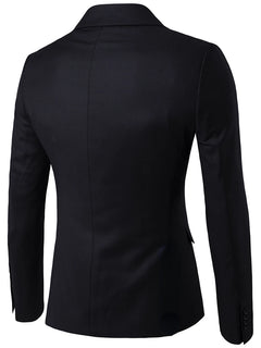 Mens Casual Slim-fit Suit for Weddings Evening Dress and Work