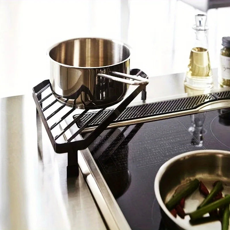Kitchen Triangular Iron Rack  Heat-Resistant Corner Countertop