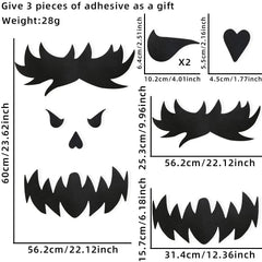 Halloween Skeleton Stickers Decor for Room, Door and window