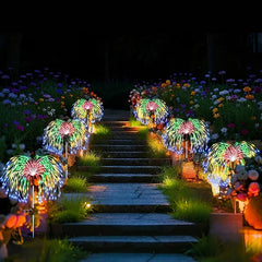 Firework Pathway Decor Outdoor Solar Lights