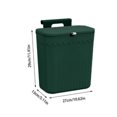 Kitchen Wastebasket Cabinet Hanging Trash Can With Lid