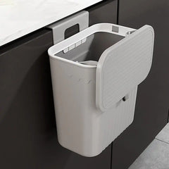 Kitchen Wastebasket Cabinet Hanging Trash Can With Lid