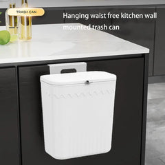 Kitchen Wastebasket Cabinet Hanging Trash Can With Lid